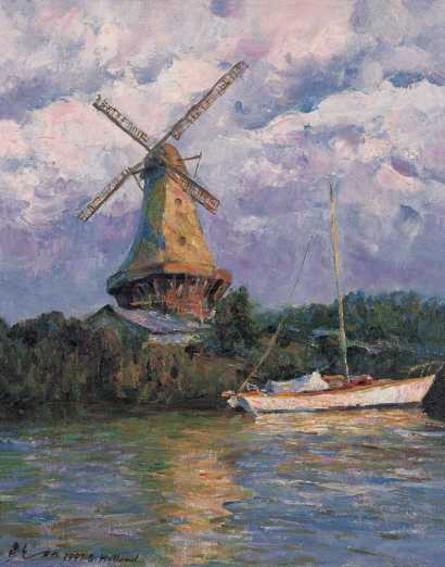 鲍加 1997年作 荷兰风车